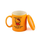 Solid Orange Juice Mug With Lid