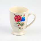 Floral Ceramic Mug Pink & Blue